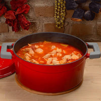 32 Cm Paderno Casseruola Rotonda In Ghisa Smaltata