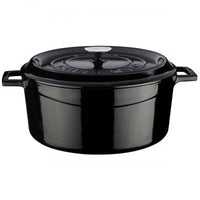 32 Cm Paderno Casseruola Rotonda In Ghisa Smaltata