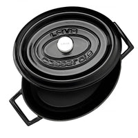 25 Cm Paderno Casseruola Ovale In Ghisa Smaltata