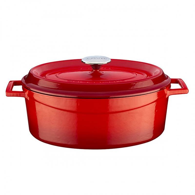 29 Cm Paderno Casseruola Ovale In Ghisa Smaltata