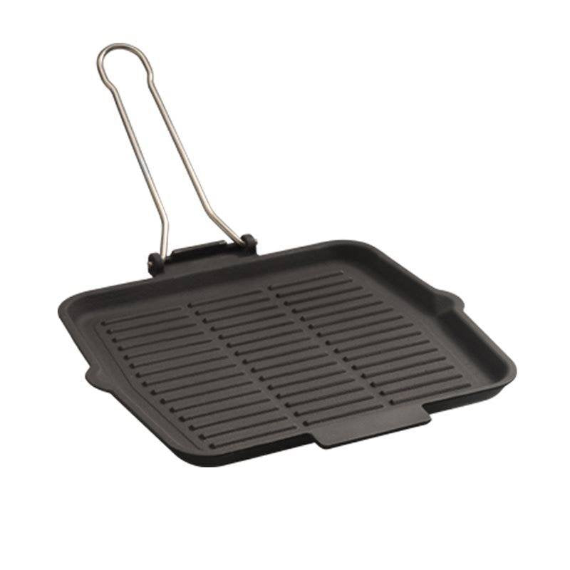 24X24 Cm Paderno Bistecchiera Grill Quadrata In Ghisa Smaltata
