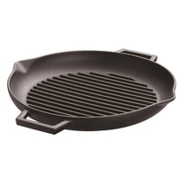 30 Cm Paderno Bistecchiera Grill Rotonda In Ghisa Smaltata