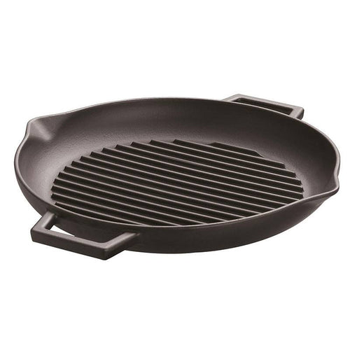 30 Cm Paderno Bistecchiera Grill Rotonda In Ghisa Smaltata