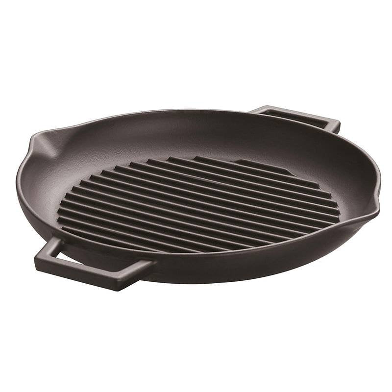 30 Cm Paderno Bistecchiera Grill Rotonda In Ghisa Smaltata