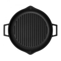 30 Cm Paderno Bistecchiera Grill Rotonda In Ghisa Smaltata