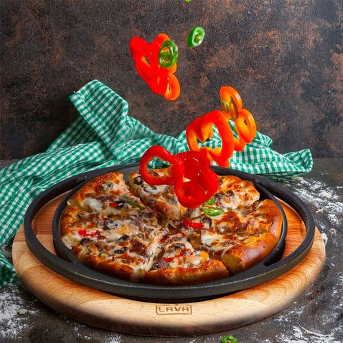 28 Cm Paderno Cast Iron Cookware Piatto Pizza In Ghisa