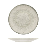 21 Cm Lace Piatto Piano In Stoneware Set 4 Pz