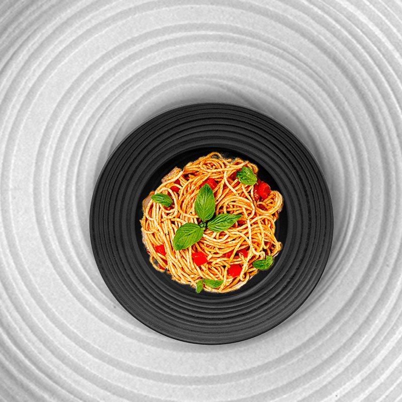 27 5 Cm Lace Piatto Pasta In Stoneware Set 4 Pz