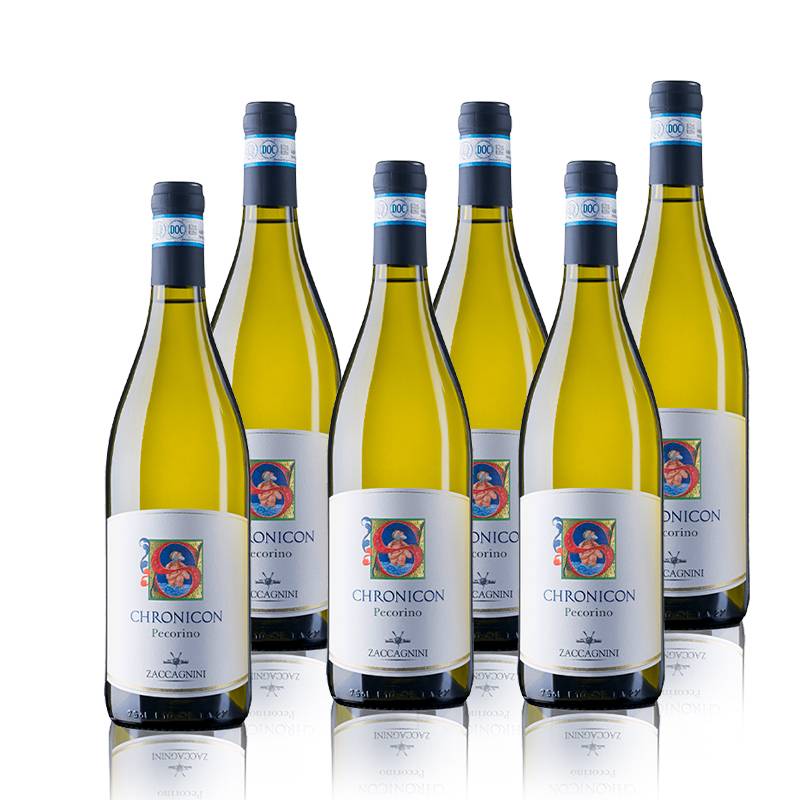 Chronicon Pecorino Abruzzo Doc 2021 Cantina Zaccagnini Set 6 Bottiglie