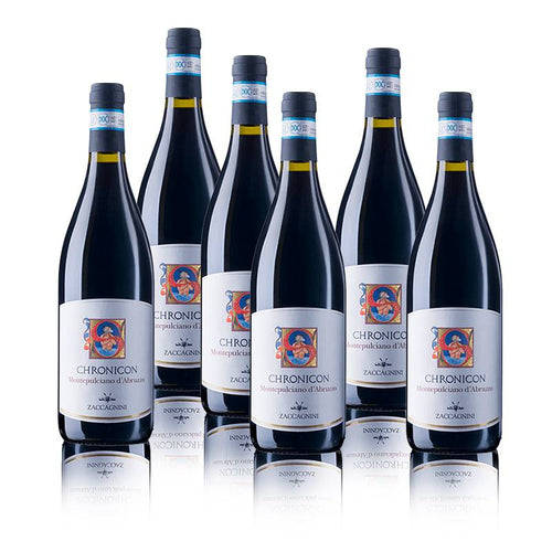 Chronicon Montepulciano D Abruzzo Doc 2019 Cantina Zaccagnini Set 6 Bottiglie