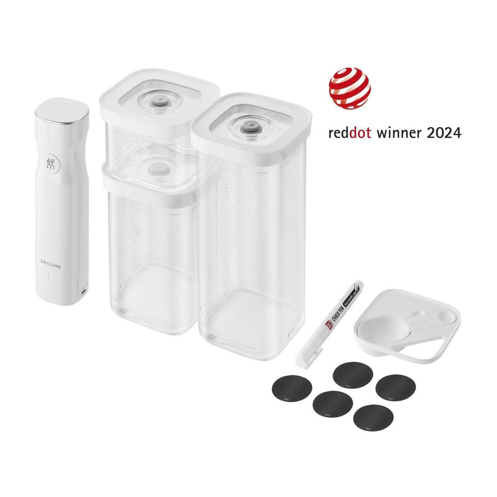 Zwilling Fresh & Save Cube Set Contenitori Sottovuoto Con Pompetta Senza Fili In Plastica - Set 6 Pz