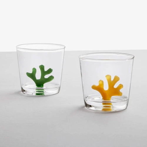 35 Cl Ichendorf Coral Reef Bicchiere Acqua Corallo In Vetro Borosilicato