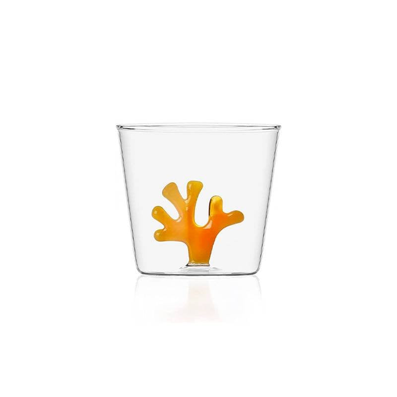 35 Cl Ichendorf Coral Reef Bicchiere Acqua Corallo In Vetro Borosilicato