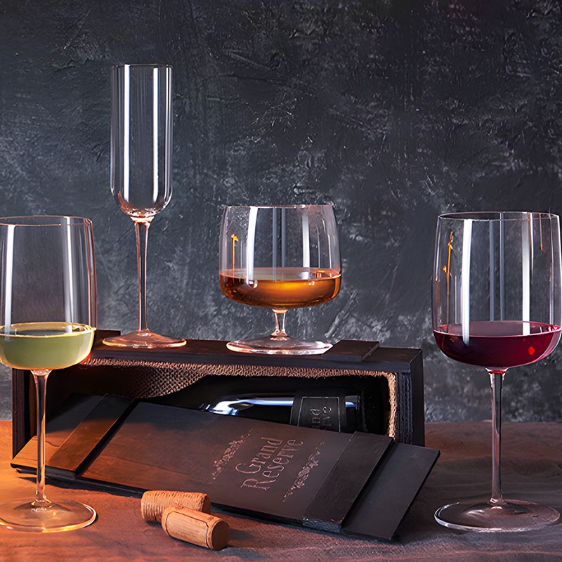 50 Cl Bormioli Luigi Vinalia Calice Snifter In Vetro Set 6 Pezzi