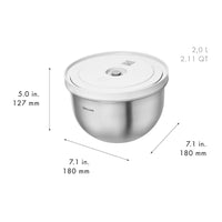 Zwilling Fresh & Save Ciotola Con Coperchio per Sottovuoto In Acciaio Inox