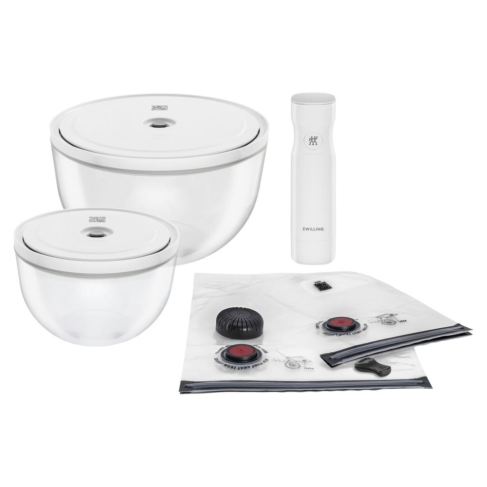 Zwilling Fresh & Save Kit Sottovuoto Con Contenitori In Vetro e Pompetta Per Sottovuoto - Set 9 Pz