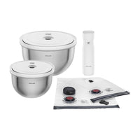 Zwilling Fresh & Save Kit Sottovuoto Con Contenitori In Acciaio e Pompetta Per Sottovuoto - Set 9 Pz