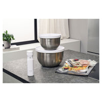Zwilling Fresh & Save Kit Sottovuoto Con Contenitori In Acciaio e Pompetta Per Sottovuoto - Set 9 Pz