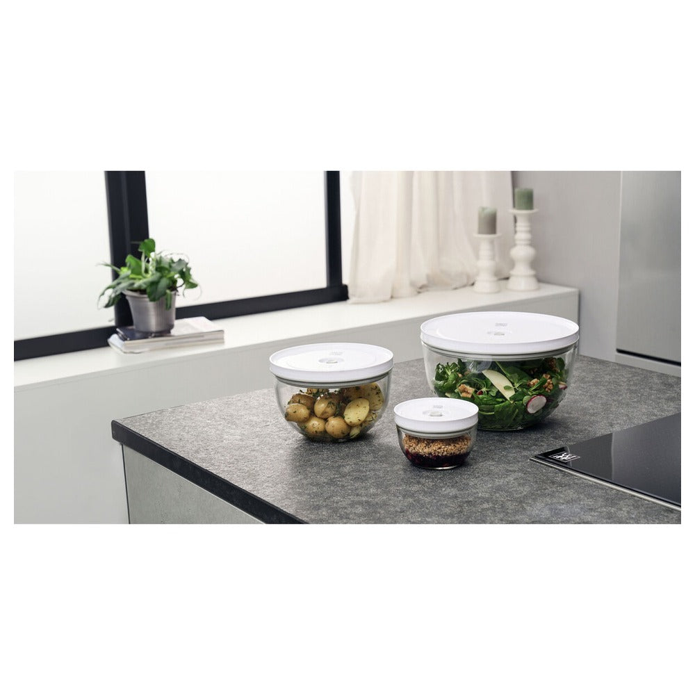 Zwilling Fresh & Save Set Ciotole Con Coperchi per Sottovuoto In Vetro - Set 6 Pz