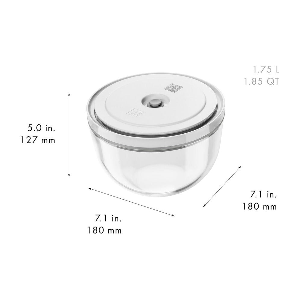 Zwilling Fresh & Save Set Ciotole Con Coperchi per Sottovuoto In Vetro - Set 6 Pz