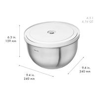 Zwilling Fresh & Save Set Ciotole Con Coperchi per Sottovuoto In Acciaio Inox - Set 6 Pz
