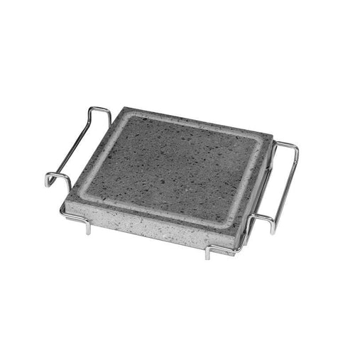 21 Cm Ilsa Convivio Pietra Lavica Quadrata Con Supporto