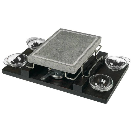 21X29 Cm Ilsa Convivio Pietra Lavica Rettangolare Con Supporto