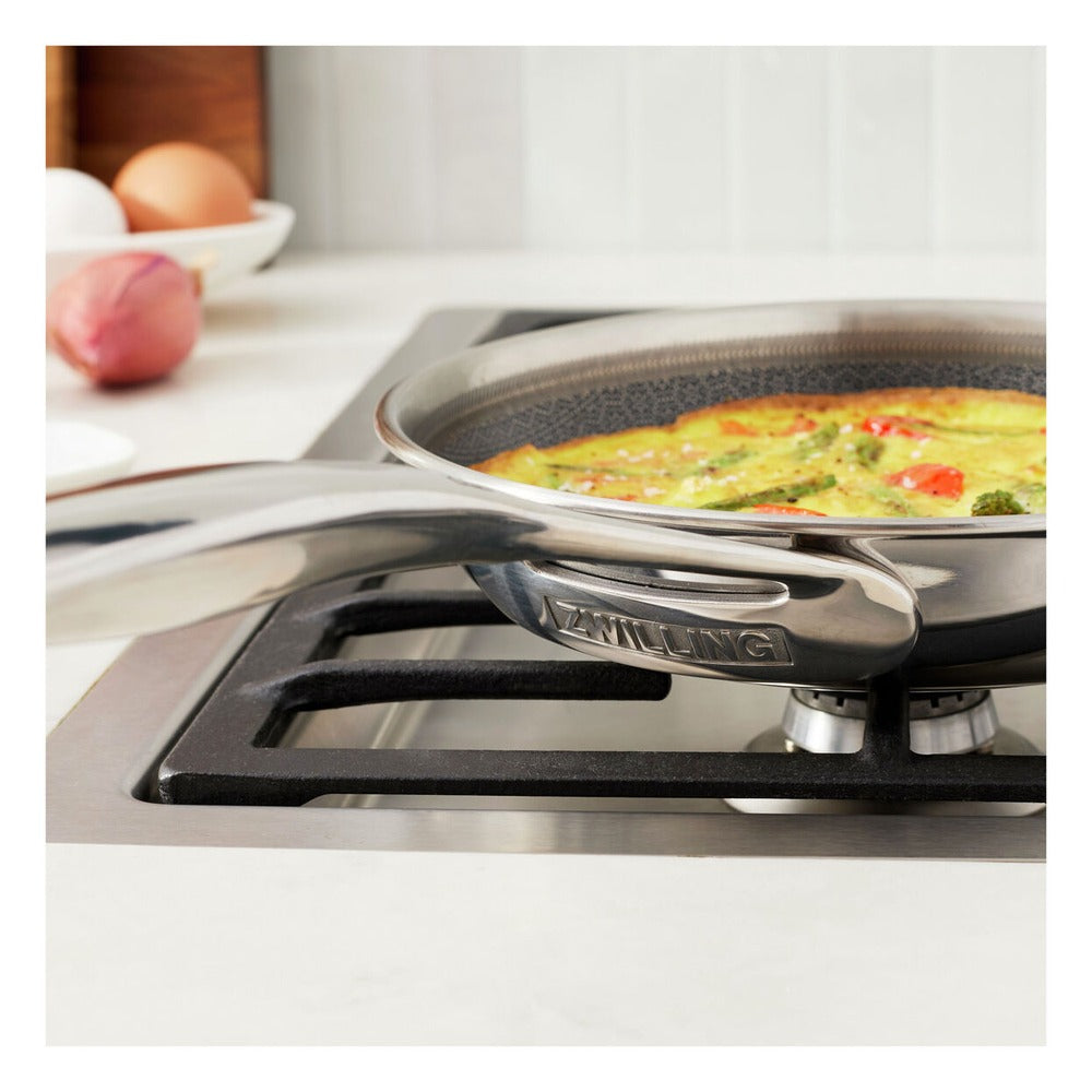 Zwilling Peak Padella Bassa Antiaderente In Acciaio Inox Con Rivestimento Ceraforce Hycoat