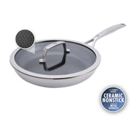 Zwilling Peak Padella Bassa Antiaderente In Acciaio Inox Con Rivestimento Ceraforce Hycoat