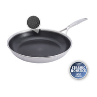 Zwilling Peak Padella Bassa Antiaderente In Acciaio Inox Con Rivestimento Ceraforce Hycoat