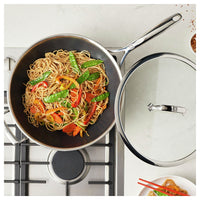 Zwilling Peak Wok Antiaderente Con Coperchio In Acciaio Inox Con Rivestimento Ceraforce Hycoat