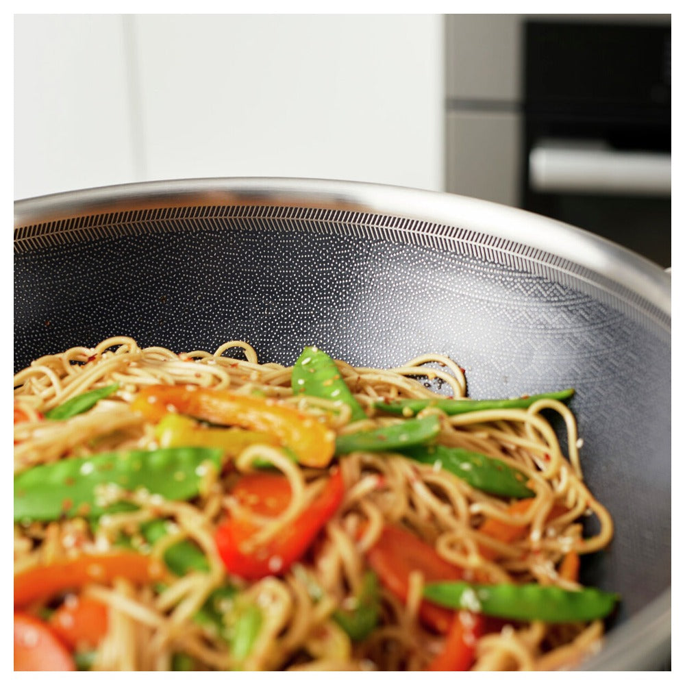 Zwilling Peak Wok Antiaderente Con Coperchio In Acciaio Inox Con Rivestimento Ceraforce Hycoat