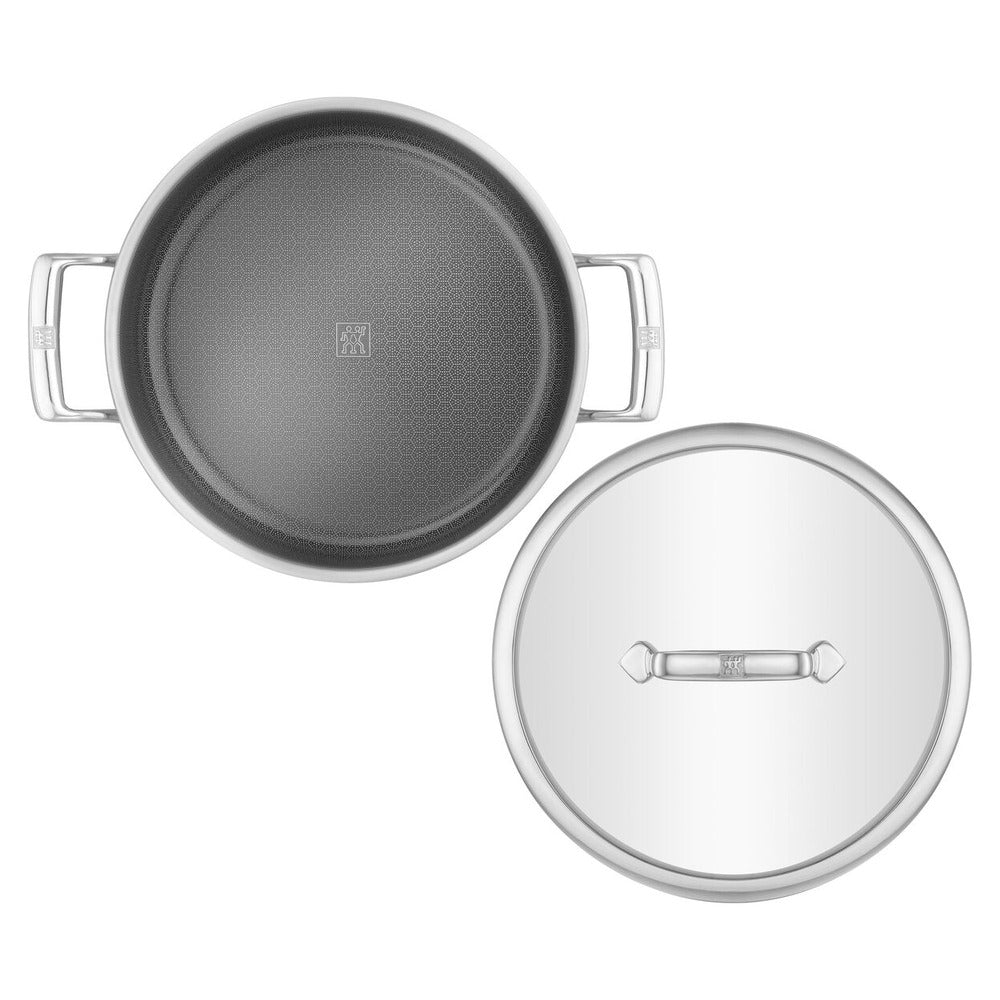 Zwilling Peak Tegame Basso Antiaderente Con Coperchio In Acciaio Inox Con Rivestimento Ceraforce Hycoat
