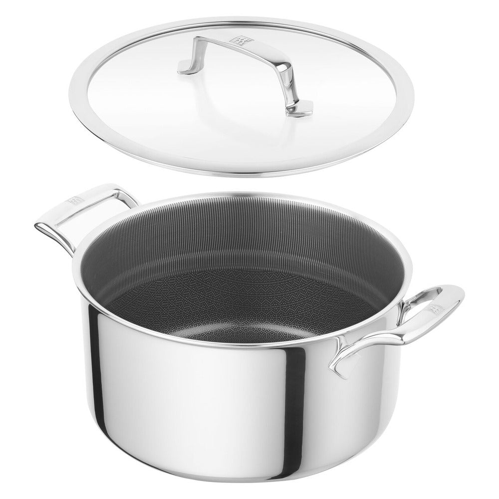 Zwilling Peak Pentola Alta Antiaderente Con Coperchio In Acciaio Inox Con Rivestimento Ceraforce Hycoat
