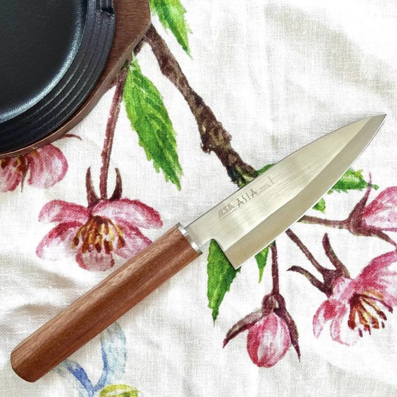 15 Cm Ilsa Asia Coltello Deba In Acciaio Inox Legno