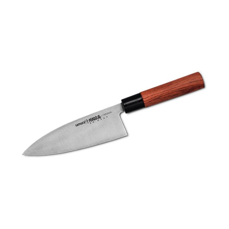 17 Cm Samura Okinawa Coltello Deba In Acciaio Inox
