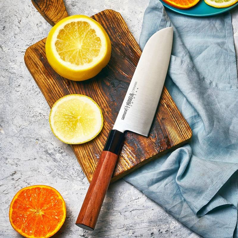 17 5 Cm Samura Okinawa Coltello Santoku In Acciaio Inox