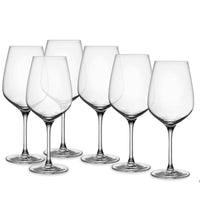 53 Cl Nude Refine Calice Vino Rosso In Vetro Set 6 Pezzi