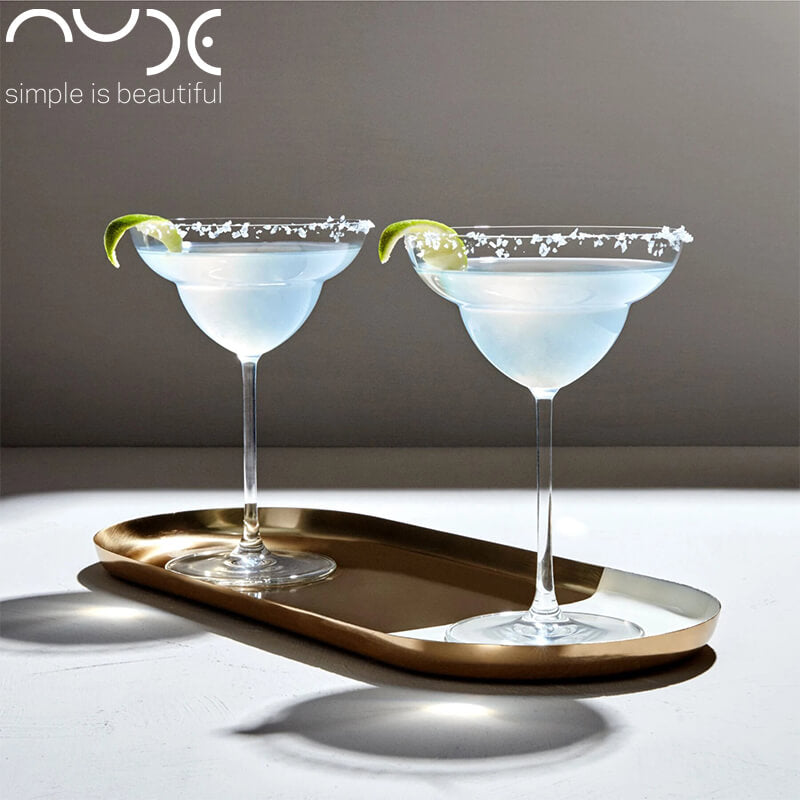 40 Cl Nude Vintage Bicchiere Margarita In Vetro Set 6 Pezzi