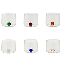 10 Cl Zafferano Bilia Junior Bicchiere Liquore Bilia Colorata In Vetro Borosilicato Set 6 Pezzi