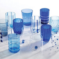 Zafferano Melting Pot Bicchiere Acqua In Vetro Set 6 Pezzi