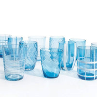 Zafferano Melting Pot Bicchiere Acqua In Vetro Set 6 Pezzi