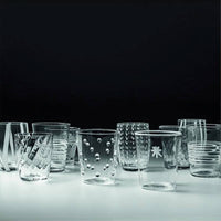 Zafferano Melting Pot Bicchiere Acqua In Vetro Set 6 Pezzi