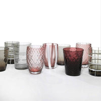 Zafferano Melting Pot Bicchiere Acqua In Vetro Set 6 Pezzi