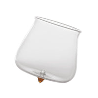 40 Cl Zafferano Pirolo Bicchiere Acqua Punta In Vetro Borosilicato Set 6 Pezzi