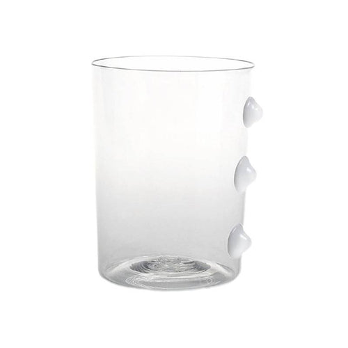 37 Cl Zafferano Petoni Bicchiere Acqua 3 Punti Verticali In Vetro Borosilicato Set 6 Pezzi