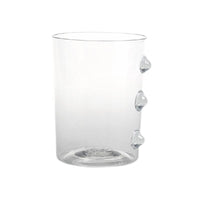 37 Cl Zafferano Petoni Bicchiere Acqua 3 Punti Verticali In Vetro Borosilicato Set 6 Pezzi