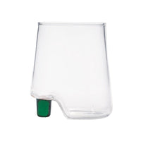 42 Cl Zafferano Gamba De Vero Bicchiere Acqua Tacco Colorato In Vetro Borosilicato Set 6 Pezzi