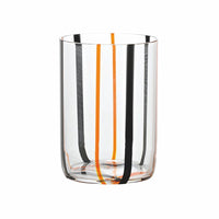 35 Cl Zafferano Tirache Bicchiere Acqua In Vetro Borosilicato Set 6 Pezzi