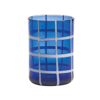 35 Cl Zafferano Twiddle Bicchiere Acqua A Righe In Vetro Soffiato Set 6 Pezzi